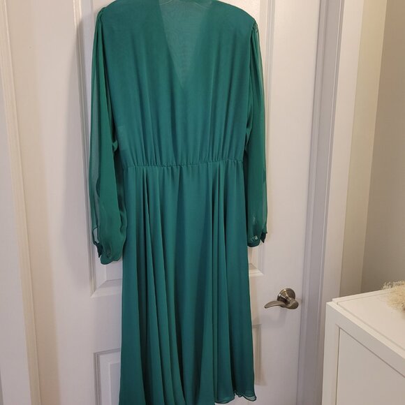 Vintage Wayne Clark Aline Marelle Dress Formal Evening Dress - Drapery - Picture 8 of 16